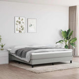 vidaXL Pocketveringmatras medium 80x200x20 cm stof lichtgrijs