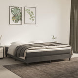 vidaXL Pocketveringmatras medium 80x200x20 cm fluweel lichtgrijs