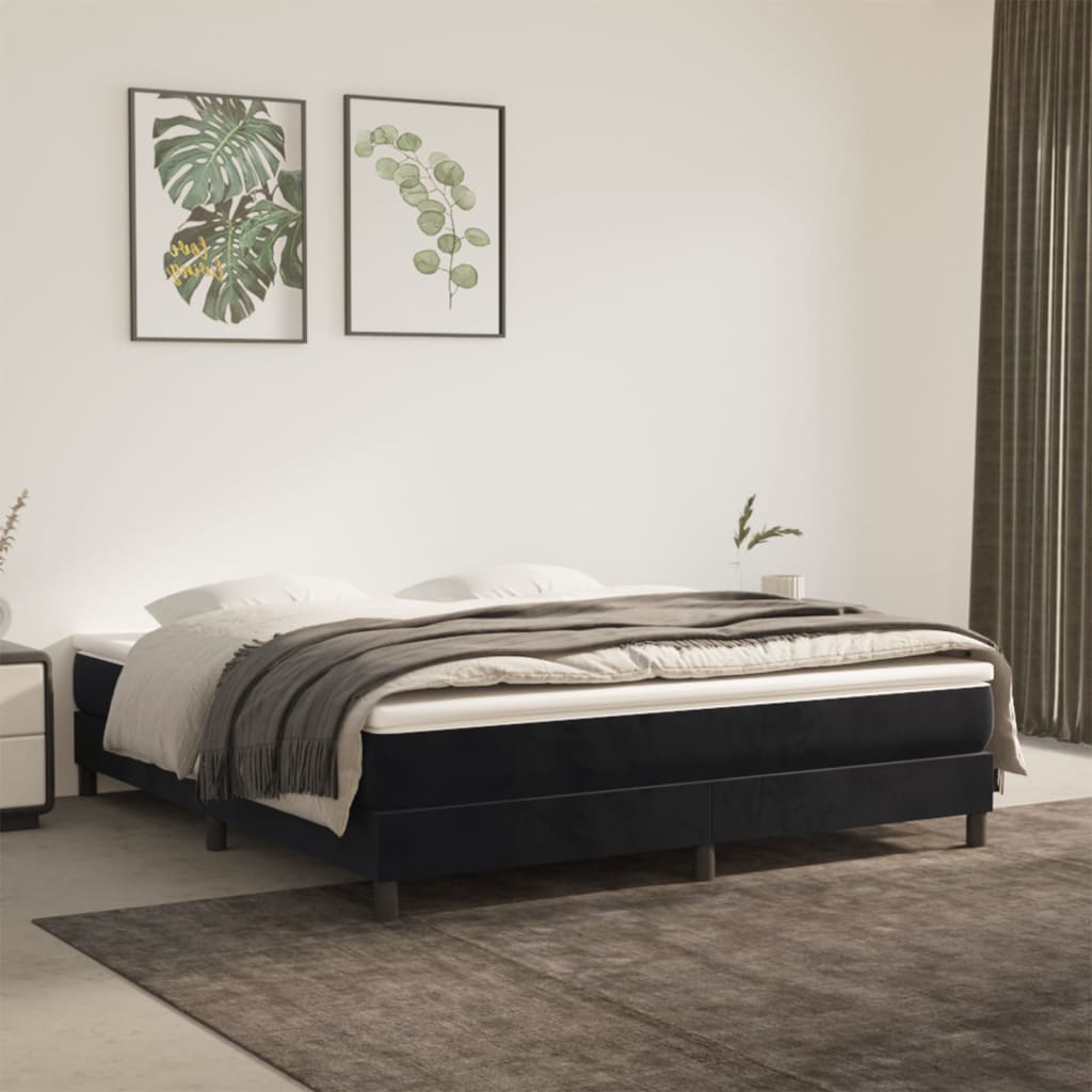 vidaXL Pocketveringmatras medium 80x200x20 cm fluweel lichtgrijs