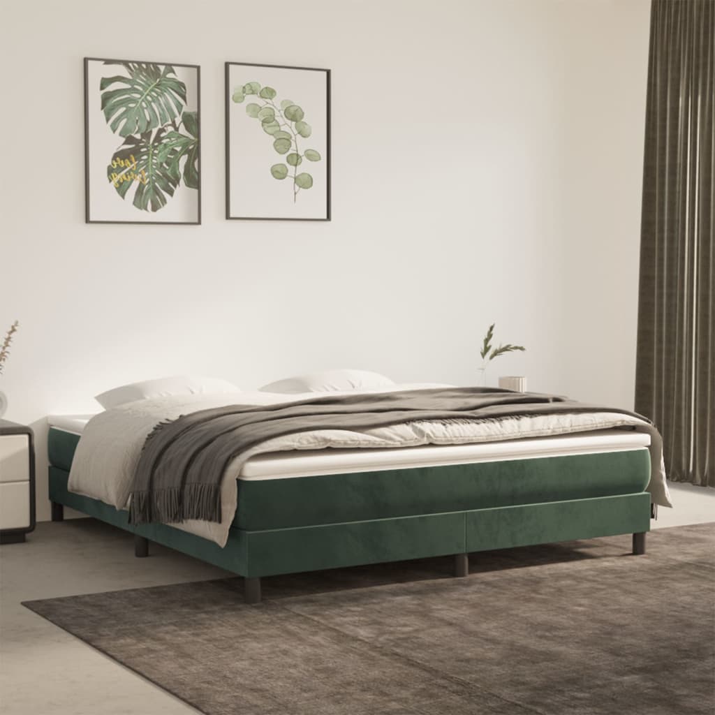 vidaXL Pocketveringmatras medium 80x200x20 cm fluweel lichtgrijs
