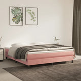 vidaXL Pocketveringmatras medium 80x200x20 cm fluweel lichtgrijs