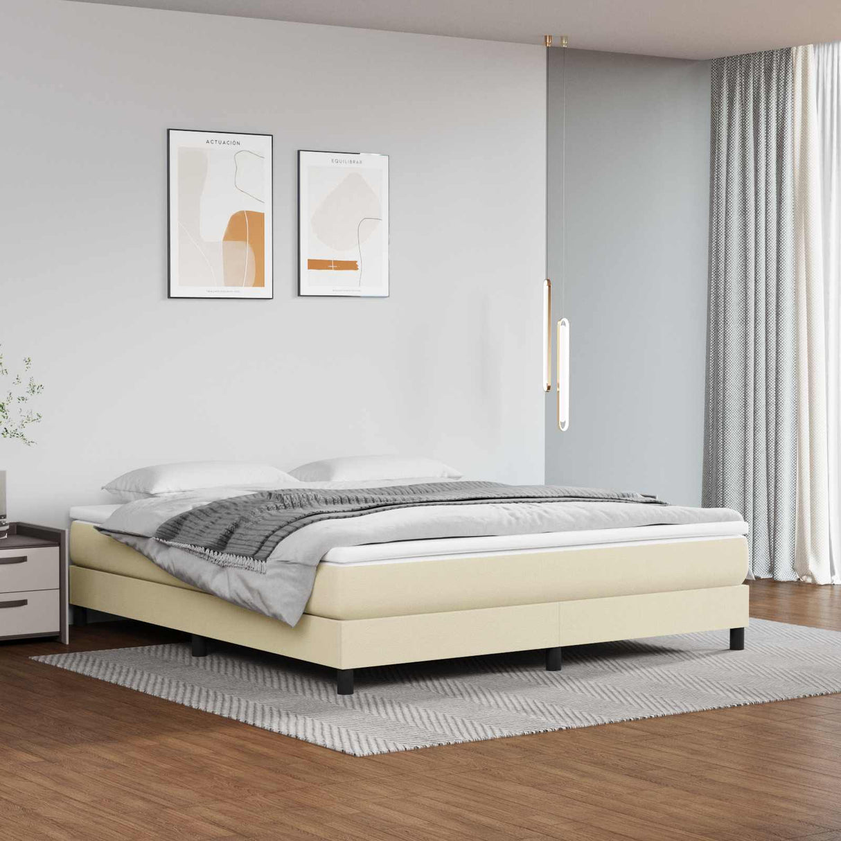vidaXL Pocketveringmatras medium 80x200x20 cm kunstleer zwart