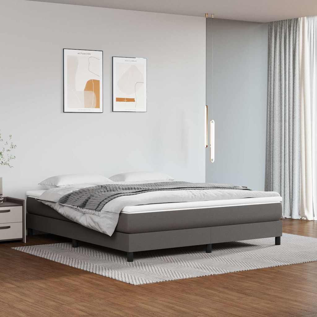 vidaXL Pocketveringmatras medium 80x200x20 cm kunstleer zwart