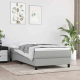 vidaXL Pocket Sprung Mattress Medium Queen 152x203x20 cm Fabric Light Grey