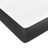 vidaXL Pocketveringmatras medium full 137x190x20 cm kunstleer zwart