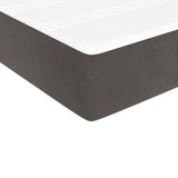 vidaXL Pocketveringmatras medium full 137x190x20 cm fluweel donkergrijs