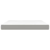 vidaXL Pocket Sprung Mattress Medium Queen 152x203x20 cm Fabric Light Grey