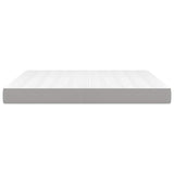 vidaXL Pocket Sprung Mattress Medium Queen 152x203x20 cm Fabric Light Grey
