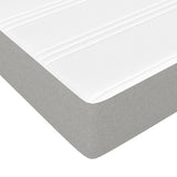 vidaXL Pocket Sprung Mattress Medium Queen 152x203x20 cm Fabric Light Grey