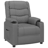 vidaXL Fauteuil verstelbaar kunstleer zwart