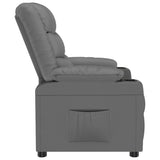 vidaXL Fauteuil verstelbaar kunstleer zwart
