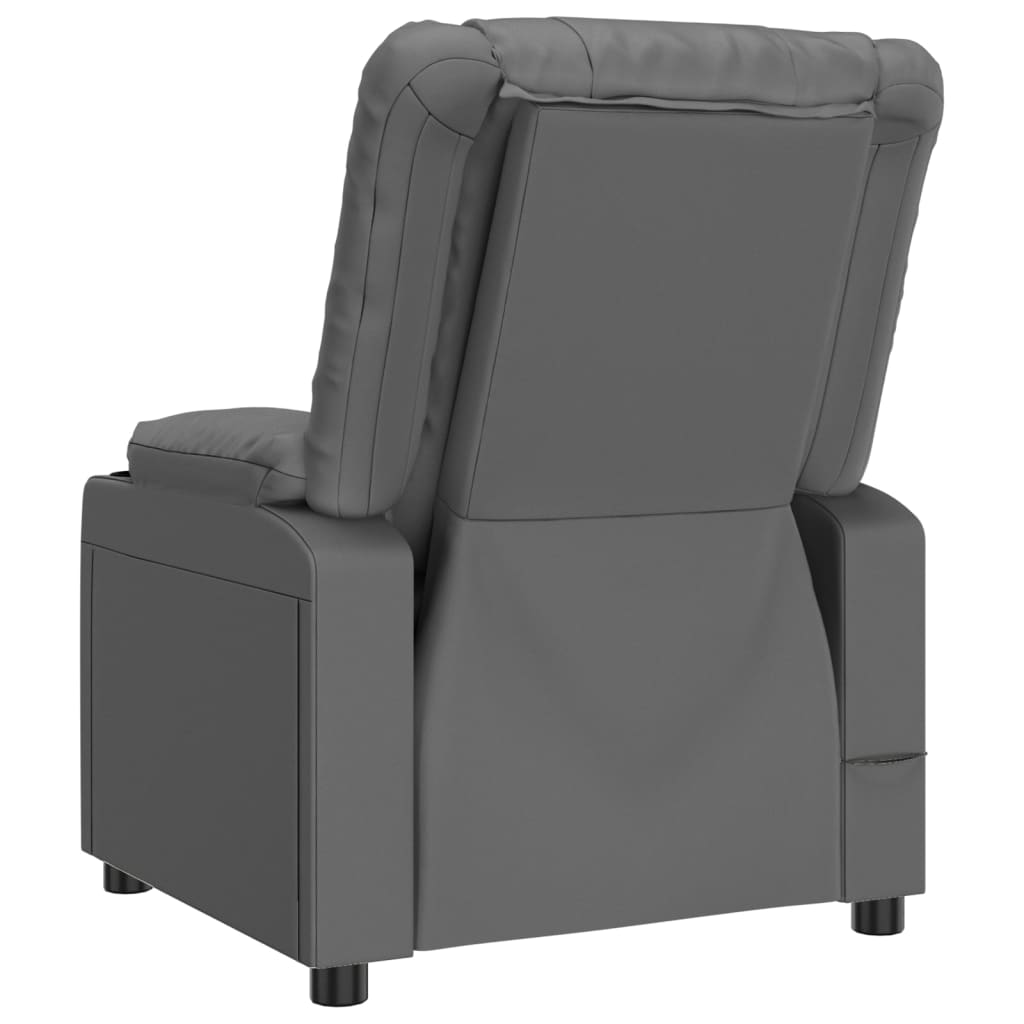 vidaXL Fauteuil verstelbaar kunstleer zwart