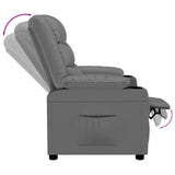 vidaXL Fauteuil verstelbaar kunstleer zwart