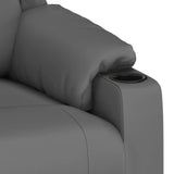 vidaXL Fauteuil verstelbaar kunstleer zwart