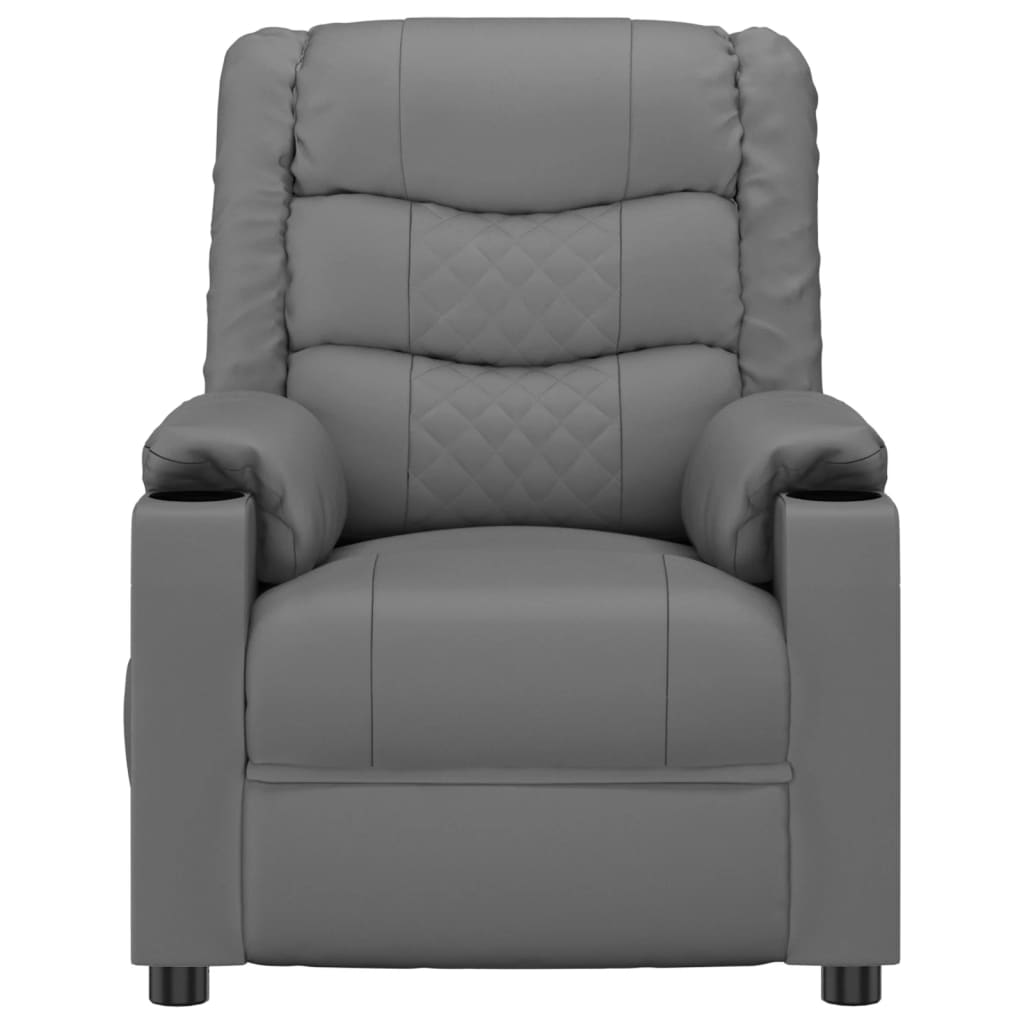 vidaXL Massagestoel kunstleer zwart
