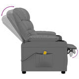 vidaXL Massagestoel kunstleer zwart