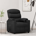 vidaXL Adjustable Armchair Fabric Black