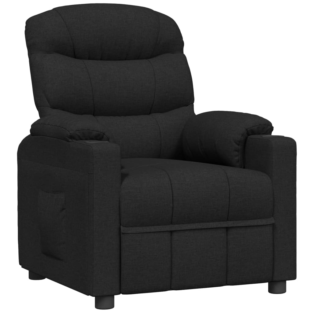 vidaXL Adjustable Armchair Fabric Black