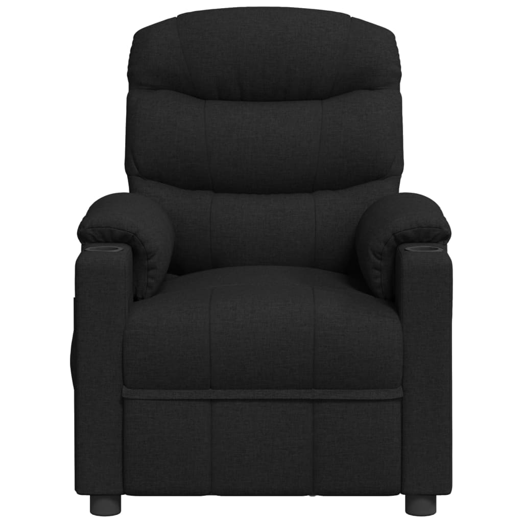 vidaXL Adjustable Armchair Fabric Black
