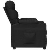 vidaXL Adjustable Armchair Fabric Black