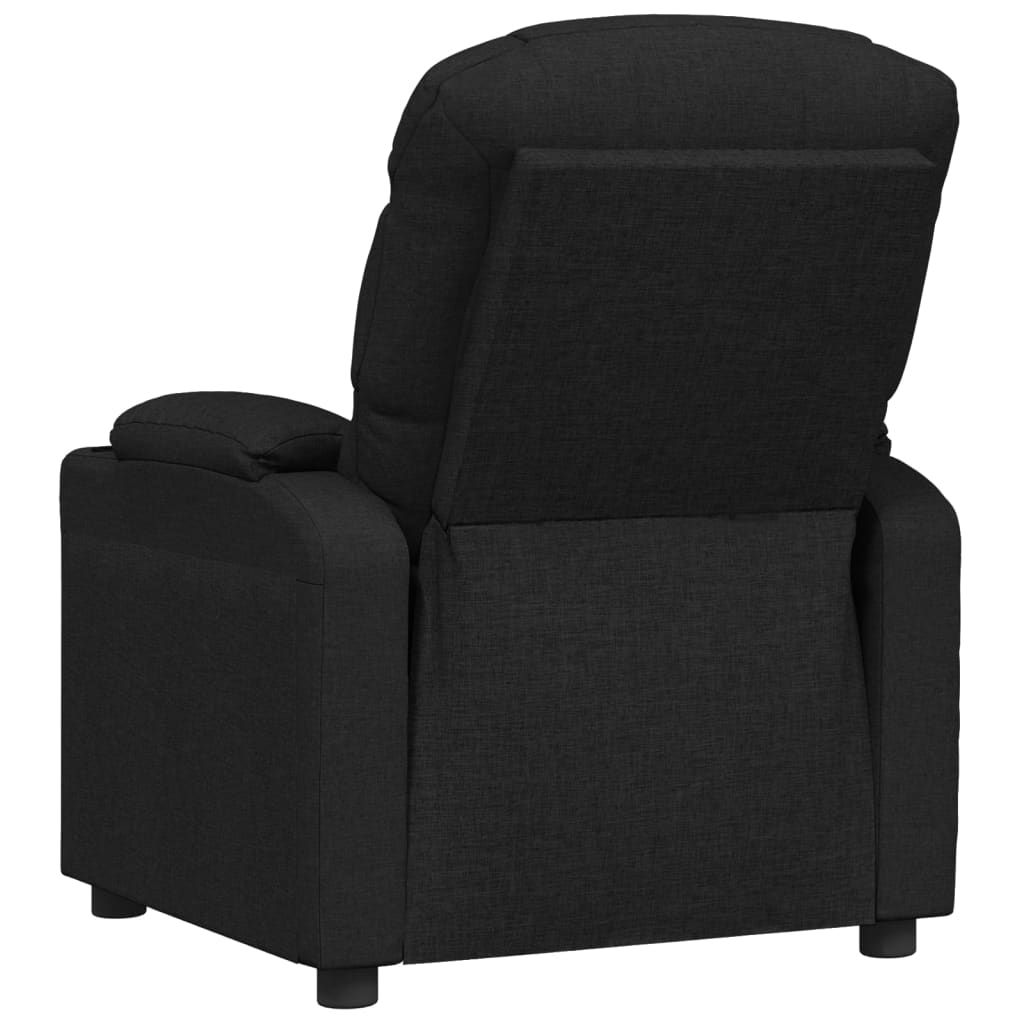 vidaXL Adjustable Armchair Fabric Black
