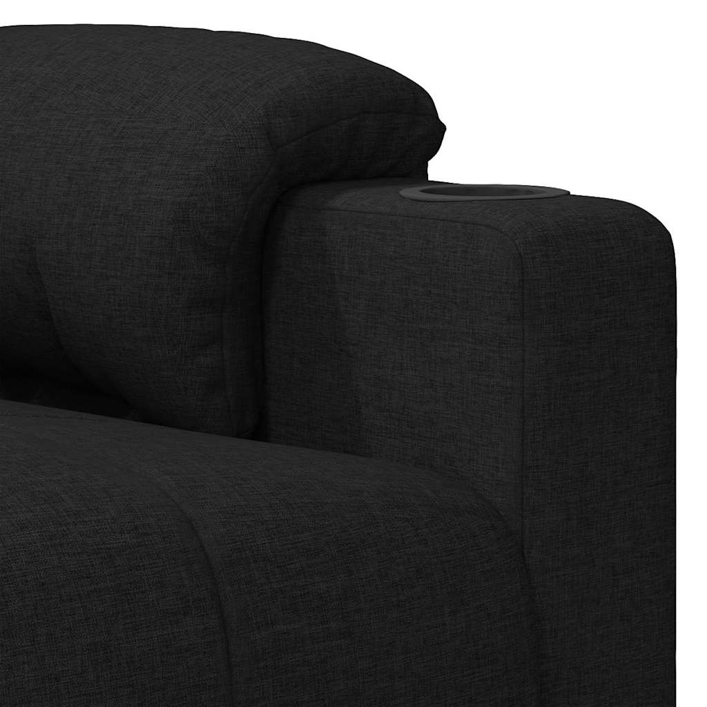vidaXL Adjustable Armchair Fabric Black