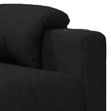 vidaXL Adjustable Armchair Fabric Black