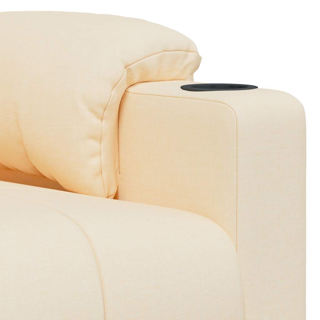 vidaXL Massagestoel stof lichtgrijs