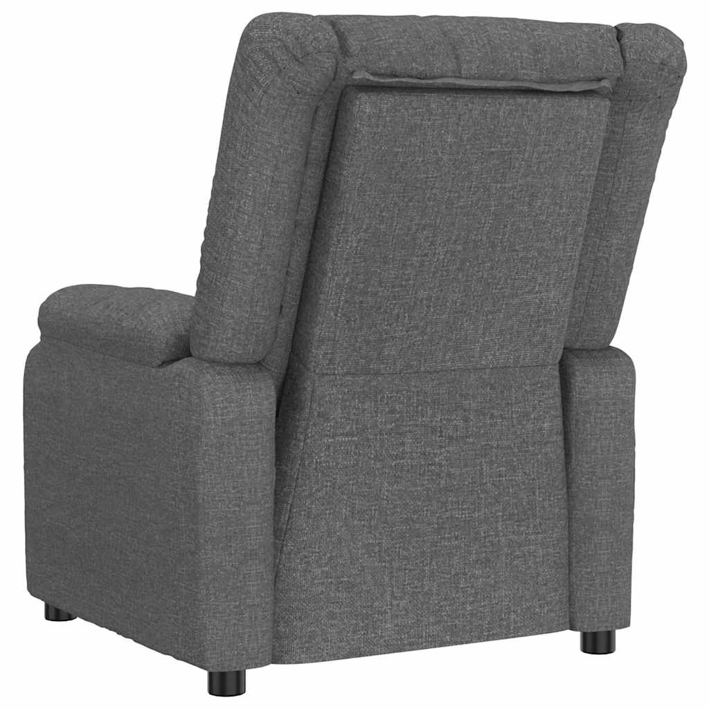 vidaXL Fauteuil verstelbaar stof lichtgrijs