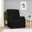 vidaXL Fauteuil verstelbaar stof lichtgrijs