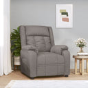vidaXL Fauteuil verstelbaar stof lichtgrijs