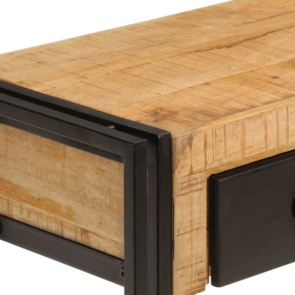 vidaXL Wandtafel 110x30x76 cm massief gerecycled hout