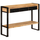 vidaXL Wandtafel 110x30x76 cm massief gerecycled hout