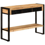 vidaXL Wandtafel 110x30x76 cm massief gerecycled hout