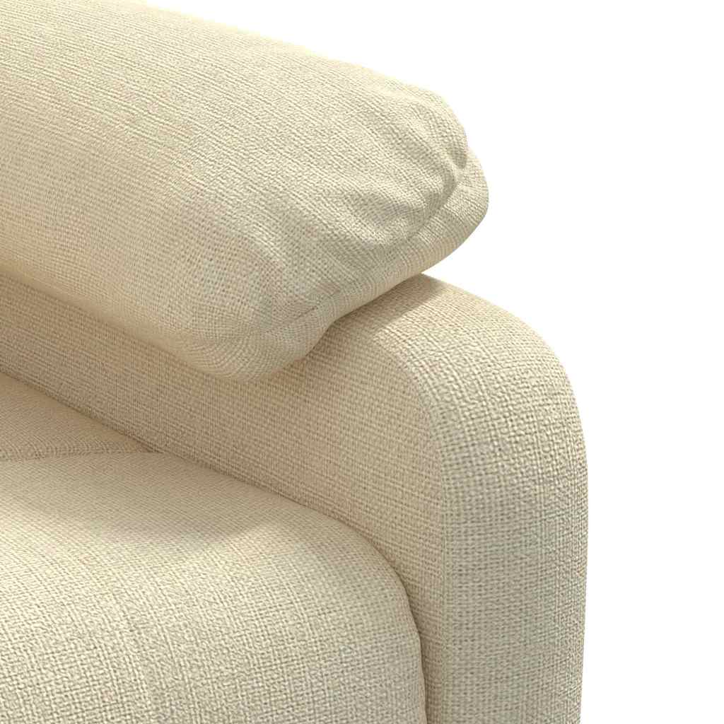 vidaXL Fauteuil verstelbaar stof lichtgrijs