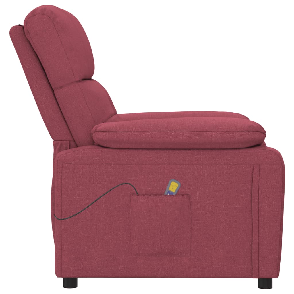 vidaXL Massagestoel stof lichtgrijs