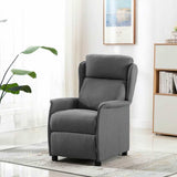 vidaXL Massagestoel met kussen Lichtgrijs 93.5 x 67.5 x 101.5 cm Stof