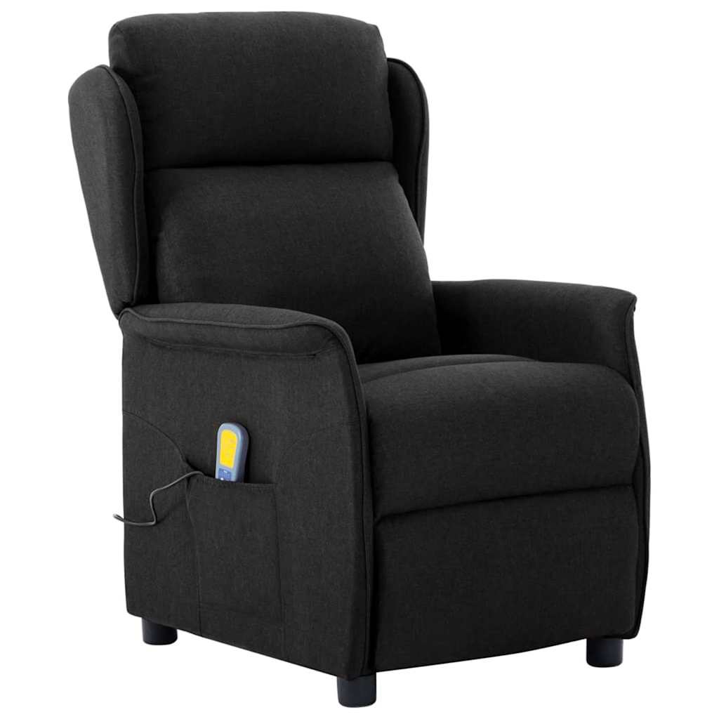 vidaXL Massagestoel met kussen Lichtgrijs 93.5 x 67.5 x 101.5 cm Stof
