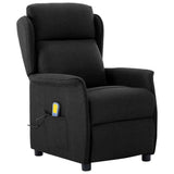 vidaXL Massagestoel met kussen Lichtgrijs 93.5 x 67.5 x 101.5 cm Stof