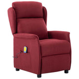 vidaXL Massagestoel met kussen Lichtgrijs 93.5 x 67.5 x 101.5 cm Stof
