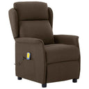 vidaXL Massagestoel met kussen Lichtgrijs 93.5 x 67.5 x 101.5 cm Stof