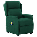 vidaXL Massagestoel met kussen Lichtgrijs 93.5 x 67.5 x 101.5 cm Stof