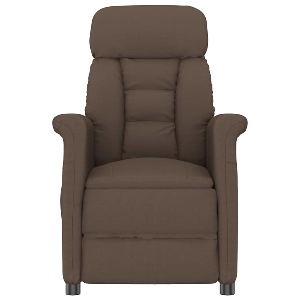 vidaXL Massagestoel met kussen Bruin 70.5 x 96.5 x 95 cm Kunstleer
