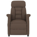 vidaXL Massagestoel met kussen Bruin 70.5 x 96.5 x 95 cm Kunstleer
