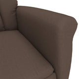 vidaXL Massagestoel met kussen Bruin 70.5 x 96.5 x 95 cm Kunstleer