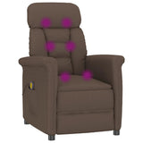 vidaXL Massagestoel met kussen Bruin 70.5 x 96.5 x 95 cm Kunstleer