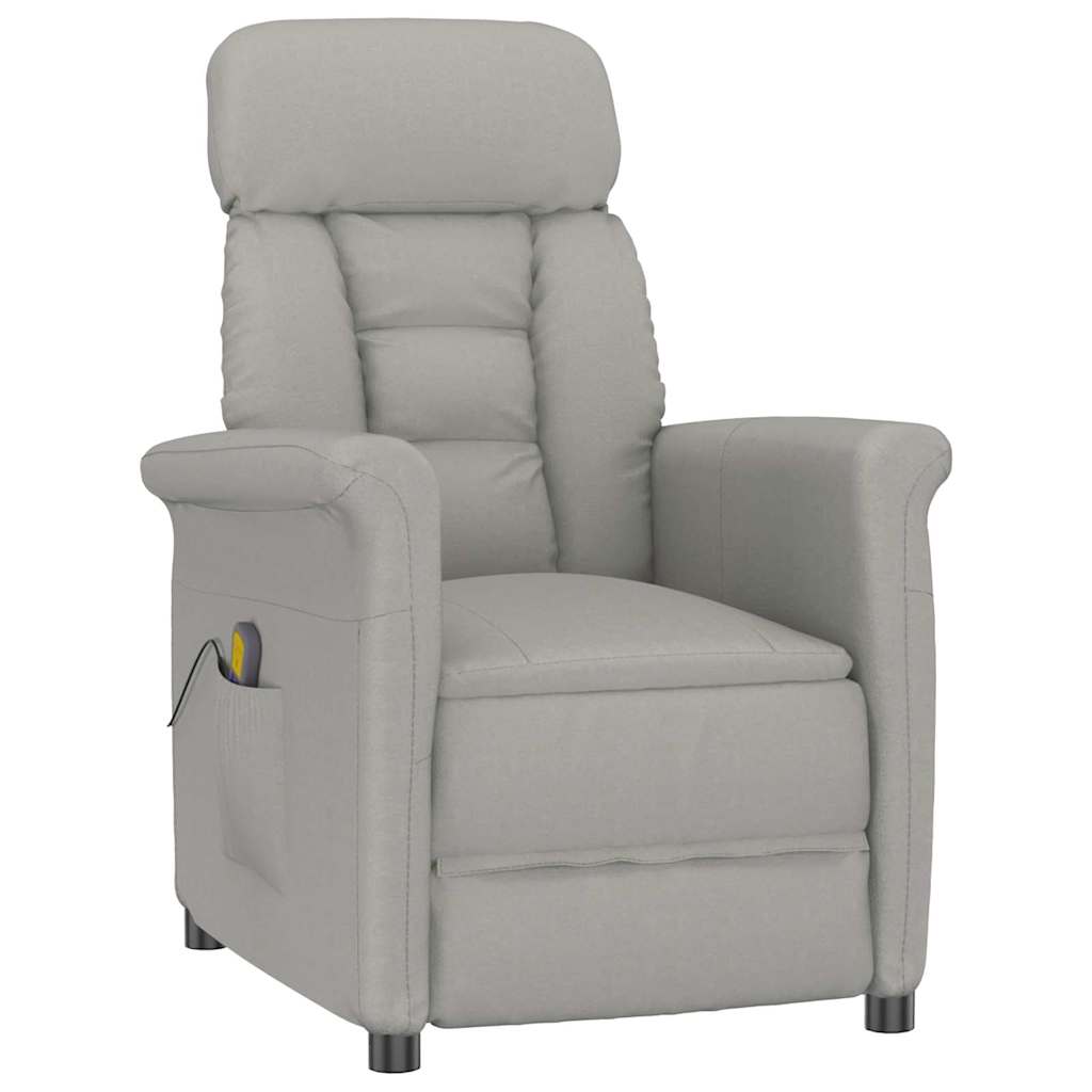 vidaXL Massagestoel met kussen Bruin 70.5 x 96.5 x 95 cm Kunstleer