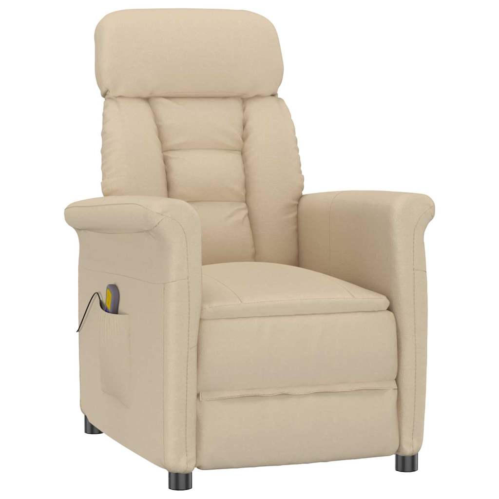 vidaXL Massagestoel met kussen Bruin 70.5 x 96.5 x 95 cm Kunstleer