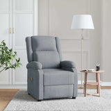 vidaXL Massagestoel stof crèmekleurig