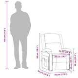vidaXL Massagestoel stof crèmekleurig